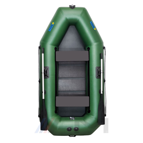 OMEGA - Надуваема гребна лодка с твърдо дъно 260 LSP PS PT зелена